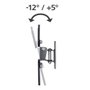 Hama Soporte mural para televisor de 19 a 48 pulgadas, negro