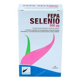 FEPADIET Selenio 200mcg 60 Cápsulas - Contribuye al Sistema Inmunitario y Protección Celular
