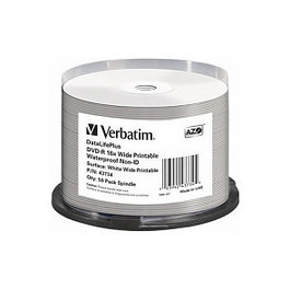 Verbatim DVD-R 4,7 GB 16x Wide Glossy Waterproof Pack de 50