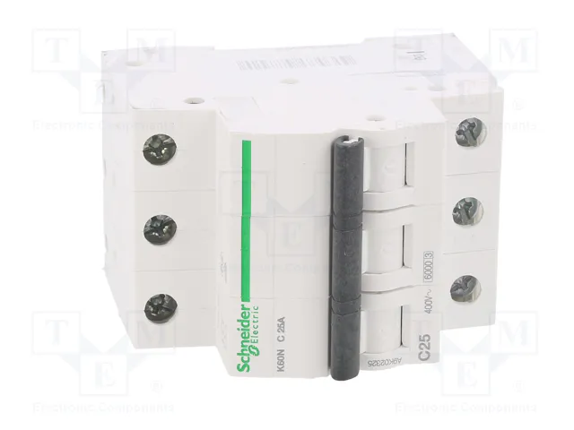 SCHNEIDER ELECTRIC Interruptor magnetotérmico ACTI9 K60N 25A 3 polos 6kA SCHNEIDER ELECTRIC Interruptor magnetotérmico ACTI9 K60N 25A 3 polos 6kA