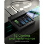 ICY BOX IB-4013MCL-C4 Docking Station y Clonador para 4 SSD M.2 NVMe USB 4.0