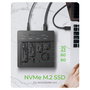 ICY BOX IB-4013MCL-C4 Docking Station con Clonador para 4 Unidades SSD M.2 NVMe PCIe, USB 4.0 40 Gbit/s, Aluminio Negro