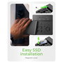 ICY BOX IB-4013MCL-C4 Docking Station con Clonador para 4 Unidades SSD M.2 NVMe PCIe, USB 4.0 40 Gbit/s, Aluminio Negro