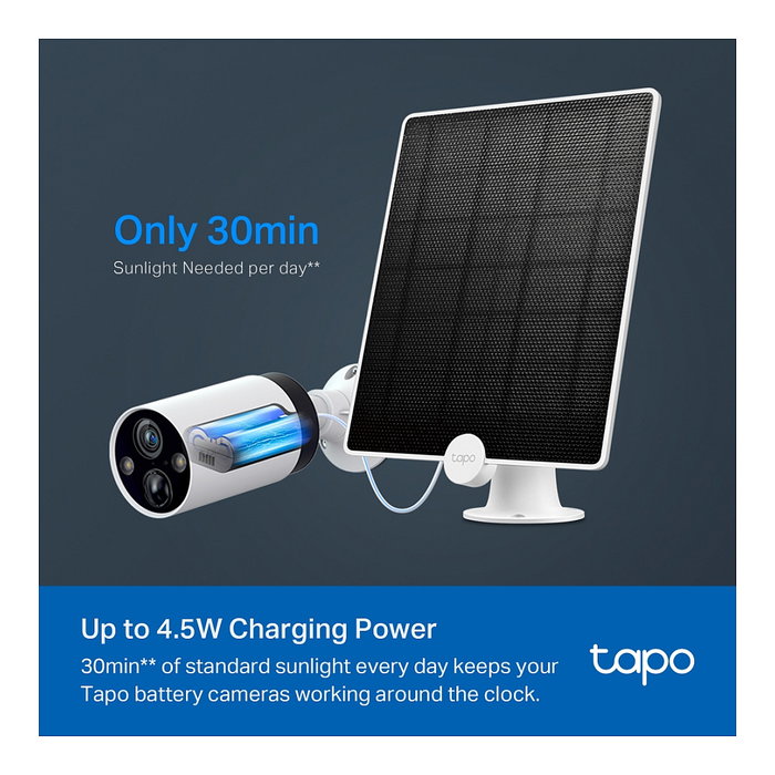 TP-Link Tapo A200 Panel Solar 4,5 W para Cámaras Tapo C425, C420 y C400
