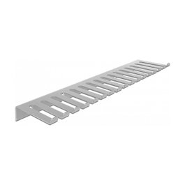 DeLOCK Soporte para cables 66887 de 325 x 90 mm para montaje en pared, gris
