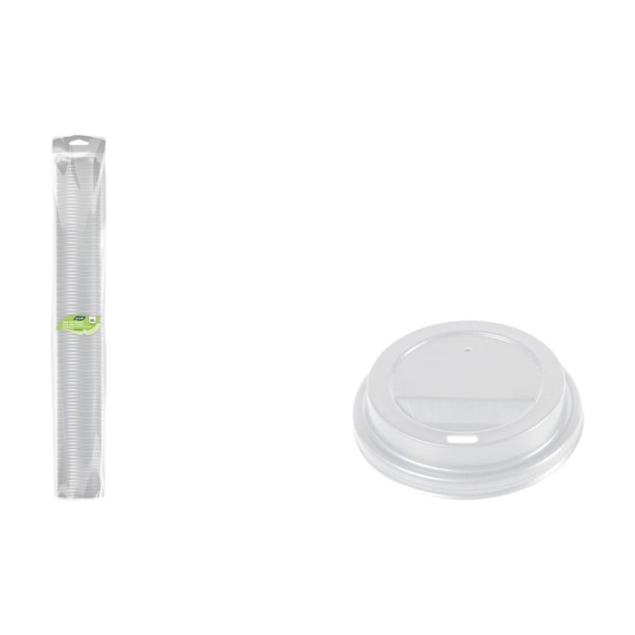 Set de tapas para vasos Algon 250 ml 100 Piezas (12 Unidades)