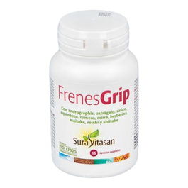 SURA VITASAN Frenes Grip 15 Cápsulas - Fórmula de 11 Ingredientes Vegetales con Equinácea, Astrágalo, Saúco, Sello de Oro, Romero y Setas para Apoyo del Sistema Inmune