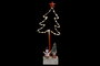 DKD Home Decor Árbol Navidad Tradicional Rojo 7 x 38 x 15 cm (4 Unidades)
