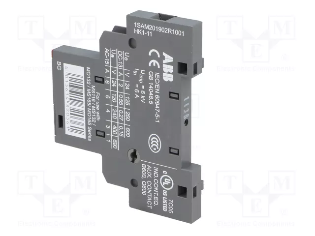 ABB Contactos auxiliares NO + NC laterales ABB Contactos auxiliares NO + NC laterales
