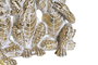 DKD Home Decor Figura de Monos en Resina Dorado Decapé