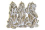 DKD Home Decor Figura de Monos en Resina Dorado Decapé