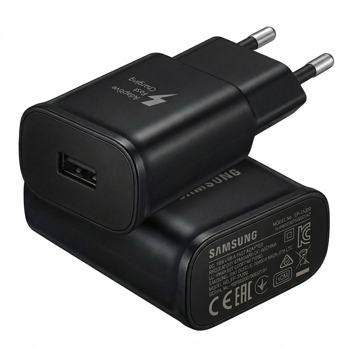 SAMSUNG Adaptador de carga rápida EP-TA200 de 15W USB-A negro SAMSUNG Adaptador de carga rápida EP-TA200 de 15W USB-A negro