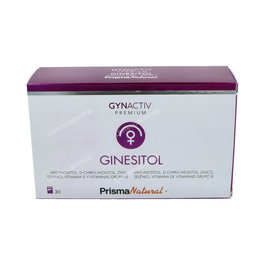PRISMA NATURAL Ginesitol 30 Sobres Suplemento Ayuda Mujer Vitamina B6 Zinc Ácido Fólico Vegano