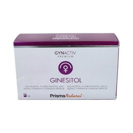 PRISMA NATURAL Ginesitol 30 Sobres Suplemento Ayuda Mujer Vitamina B6 Zinc Ácido Fólico Vegano