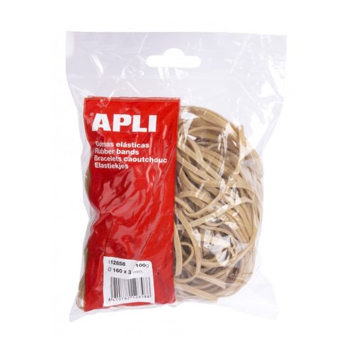 Apli Goma Elástica Marrón Caucho 160x3mm 100 gr. Apli Goma Elástica Marrón Caucho 160x3mm 100 gr.