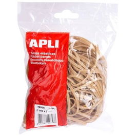 Apli Goma Elástica Marrón Caucho 160x3 mm 100 gr.