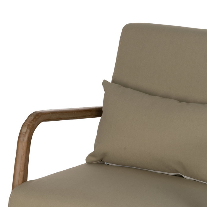 Mecedora Natural-Beige Tejido-Madera 66 X 88 X 80 cm