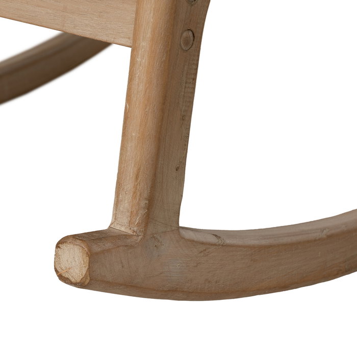 Mecedora Natural-Beige Tejido-Madera 66 X 88 X 80 cm