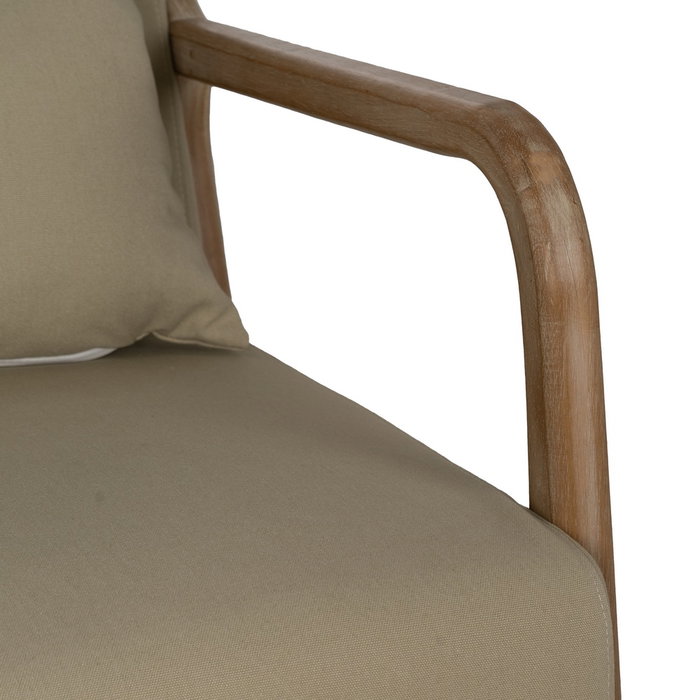 Mecedora Natural-Beige Tejido-Madera 66 X 88 X 80 cm