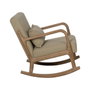 Ixia Mecedora Natural-Beige Tejido-Madera