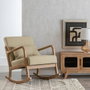 Ixia Mecedora Natural-Beige Tejido-Madera
