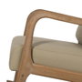 Ixia Mecedora Natural-Beige Tejido-Madera