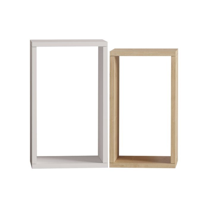 Hanah Home Mesa Lateral Sapphire Oak, White 30x50x25 cm Roble Zafiro Blanco