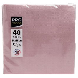 PROnappe Servilletas de Tela Rosa 38,0 x 38,0 cm