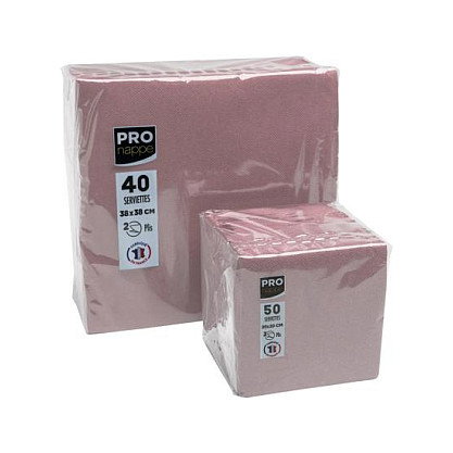 PROnappe Servilletas de Tela Rosa 38,0 x 38,0 cm