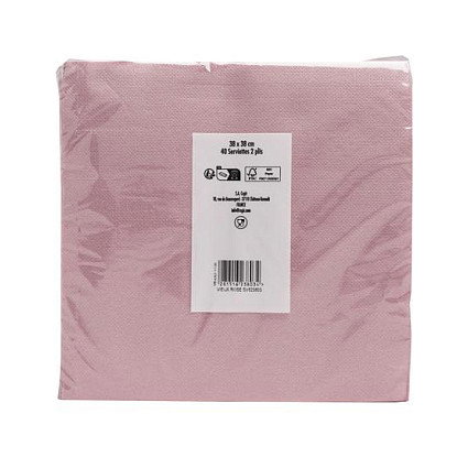 PROnappe Servilletas de Tela Rosa 38,0 x 38,0 cm