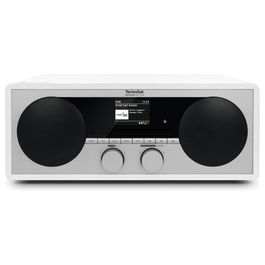 TechniSat DIGITRADIO 451 CD IR - Radio Despertador con CD, DAB+, FM, Bluetooth, WiFi, WLAN, 30 W, Pantalla 6.1 cm, Negro/Blanco