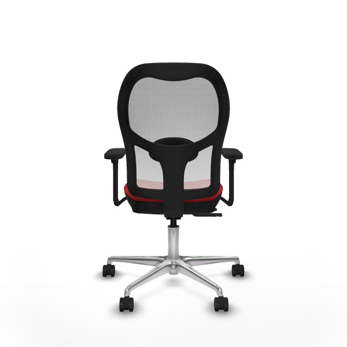 PIQUERAS Y CRESPO Silla de oficina Jorquera con mecanismo Sincro/Traslack, Rojo y Blanco PIQUERAS Y CRESPO Silla de oficina Jorquera con mecanismo Sincro/Traslack, Rojo y Blanco
