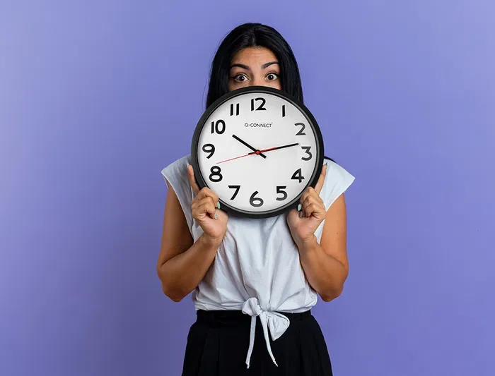 Reloj de Pared Q-connect Redondo Plástico Oficina 34 cm Marco Negro