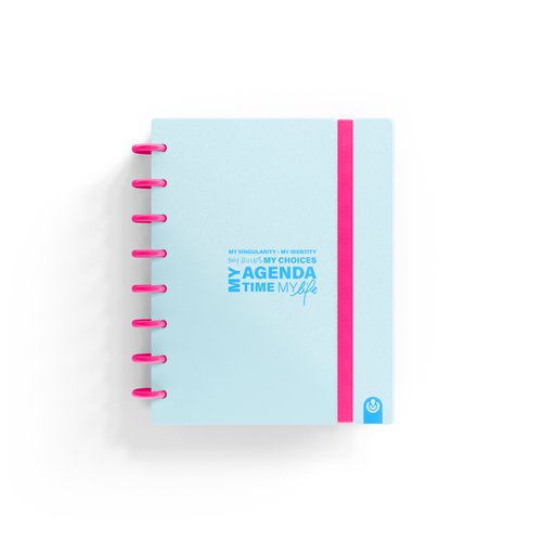 Carchivo Agenda Ingeniox Sin Fecha A5 Neón Azul Pastel Carchivo Agenda Ingeniox Sin Fecha A5 Neón Azul Pastel