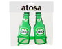Atosa Gafas de Carnaval de Cerveza Verde para Hombre Adulto