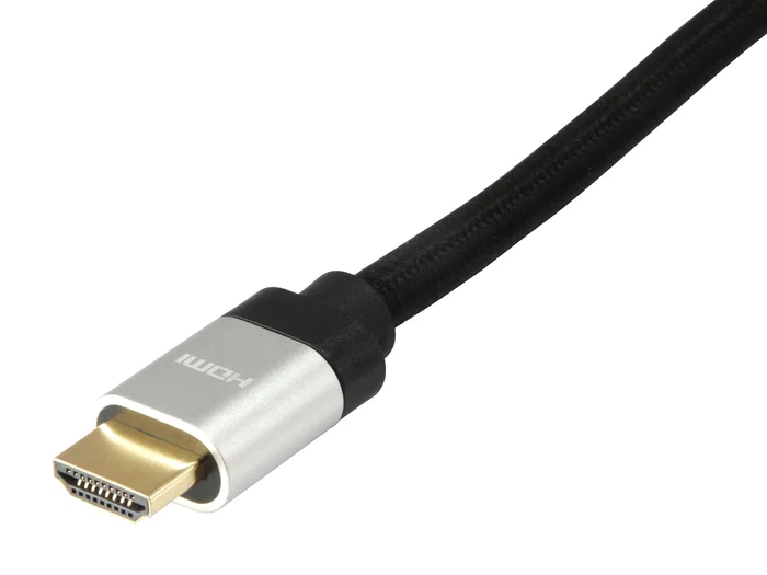 Equip 119385 Cable HDMI 2.1 10m Alta Velocidad 48Gbps, 8K/60Hz, 4K/120Hz, HDR, eARC, VRR, Mallado, Negro