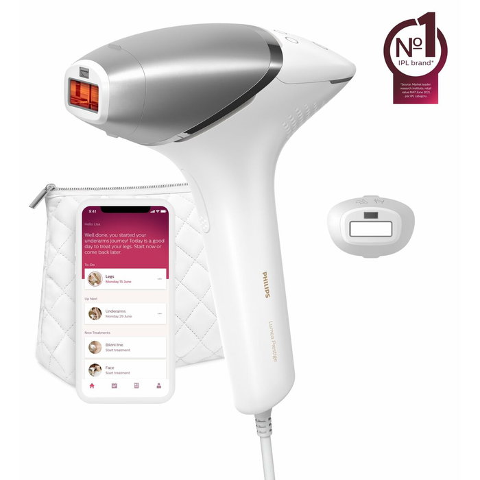 Philips Lumea IPL Serie 8000 Prestige con Cable e Incluye 3 Accesorios