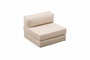 Atelier Del Sofa Sofá 1 Plaza Cream v2, 100% Chenilla, convertible en cama 190x95 cm, Ancho 95 cm, Profundidad 95 cm, Altura 75 cm