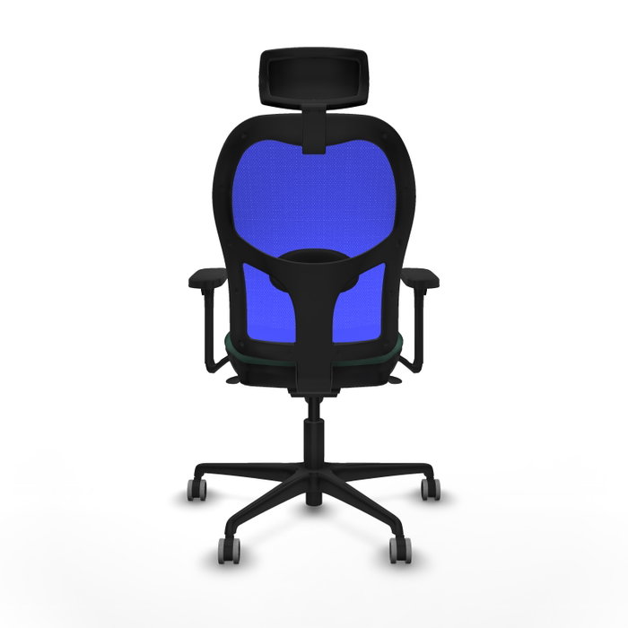 PIQUERAS Y CRESPO Silla de oficina Jorquera con mecanismo Sincro, Tela Verde botella y Malla Azul PIQUERAS Y CRESPO Silla de oficina Jorquera con mecanismo Sincro, Tela Verde botella y Malla Azul