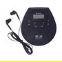 Denver DMP-395B Reproductor de CD Portátil con Altavoces, Negro, Lectura de CD-R/CD-RW/MP3, Memoria Anti-Sacudidas 100s, Funciona con Baterías