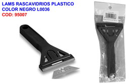 LAMS Rascavidrios de Plástico Negro L0036