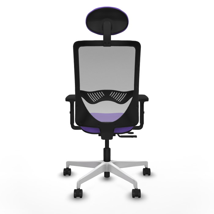 PIQUERAS Y CRESPO Silla de oficina Zulema con mecanismo Sincro/Traslack, Lila y Gris PIQUERAS Y CRESPO Silla de oficina Zulema con mecanismo Sincro/Traslack, Lila y Gris