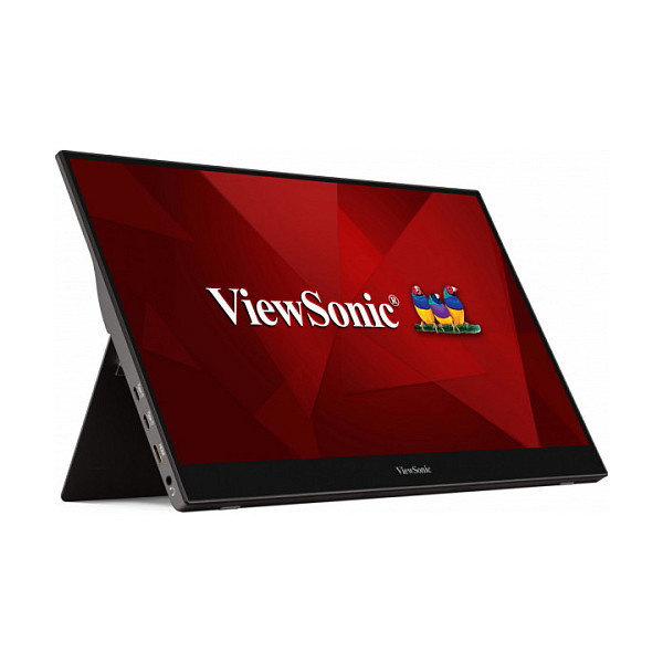 ViewSonic TD1655 Monitor Portátil Táctil 15.6 Pulgadas Full HD IPS USB-C y Mini HDMI, Negro/Plata