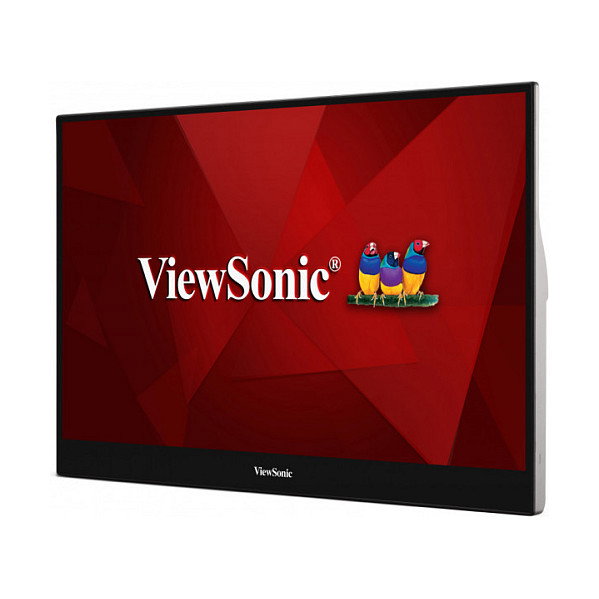 ViewSonic TD1655 Monitor Portátil Táctil 15.6 Pulgadas Full HD IPS USB-C y Mini HDMI, Negro/Plata
