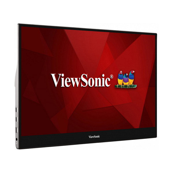 ViewSonic TD1655 Monitor Portátil Táctil 15.6 Pulgadas Full HD IPS USB-C y Mini HDMI, Negro/Plata