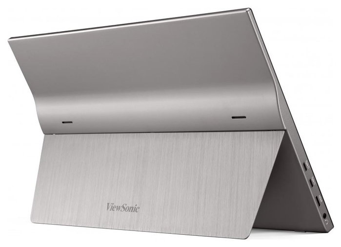 ViewSonic TD1655 Monitor Portátil Táctil 15.6 Pulgadas Full HD IPS USB-C y Mini HDMI, Negro/Plata