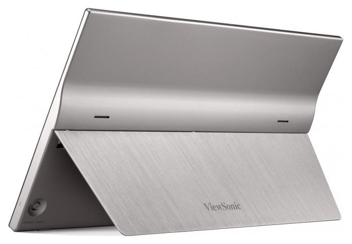 ViewSonic TD1655 Monitor Portátil Táctil 15.6 Pulgadas Full HD IPS USB-C y Mini HDMI, Negro/Plata