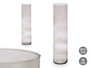 Giftdecor Jarron Cilindro de Cristal Gris 15 cm Diámetro x 60 cm Alto