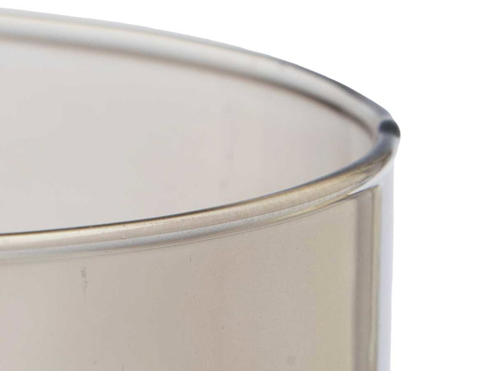 Giftdecor Jarron Cilindro de Cristal Gris 15 cm Diámetro x 60 cm Alto