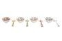 DKD Home Decor Sushi Set 12 Piezas Gato Multicolor en Bambú y Gres